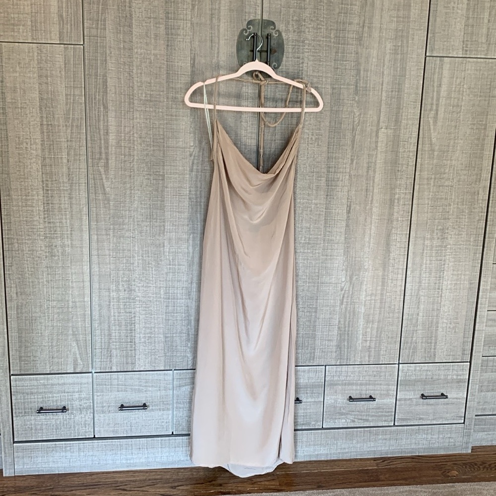 Zara Textured Beaded Midi Dress